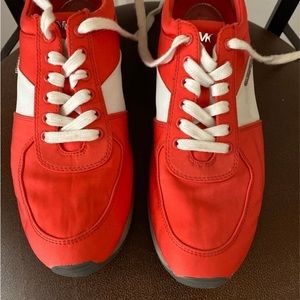 Michael Kors Red /Coral Sneakers